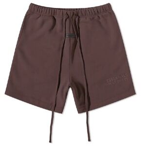 Essentials X Fear Of God Plum shorts .